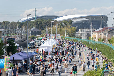 歩行者専用道路　縁日